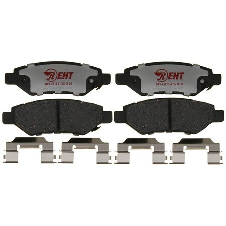 R/M Brakes BRAKE PADS OEM OE Replacement Hybrid Technology Includes Mounting Hardware EHT1337H